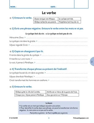 Le français à partir de la mythologie 1/4