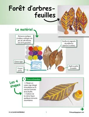 Forêt d’arbres-feuilles