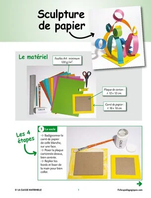 Sculpture de papier