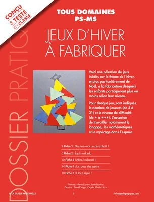 Jeux d'hiver à fabriquer