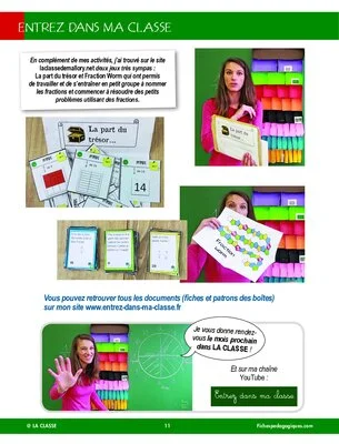 Entrez dans ma classe : les fractions