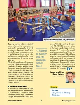 Nous avons participé à une journée Kapla