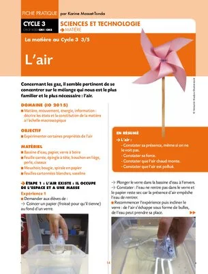 La matière au Cycle 3