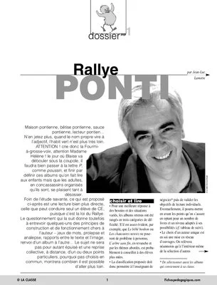 Rallye Lecture Claude Ponti