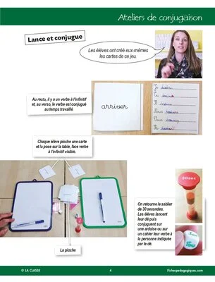 Entrez dans ma classe : ateliers de conjugaison