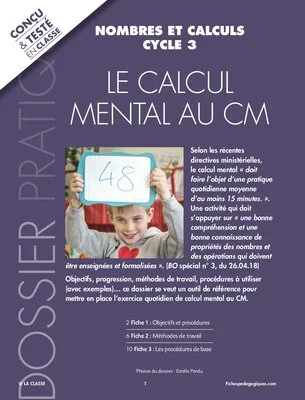 Le calcul mental au CM