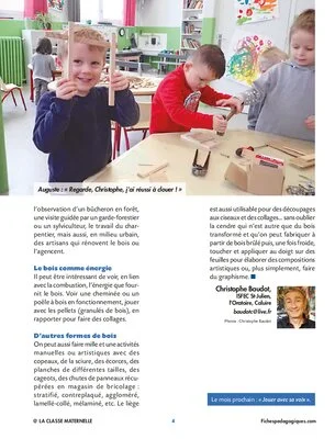 Découvrir une matière : le bois (2)