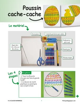 Poussin cache-cache