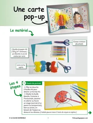 Une carte pop-up