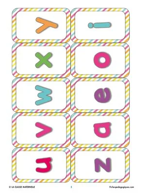 Bonne pioche : lettres minuscules