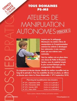 Ateliers de manipulation autonomes - Période 5