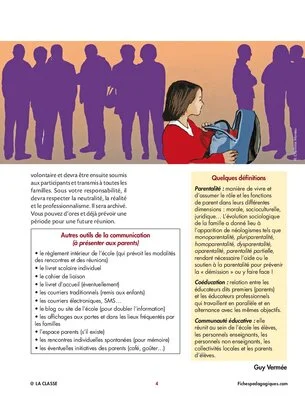 Comment rencontrer les parents collectivement ?