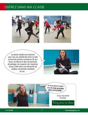 Entrez dans ma classe : danse créative