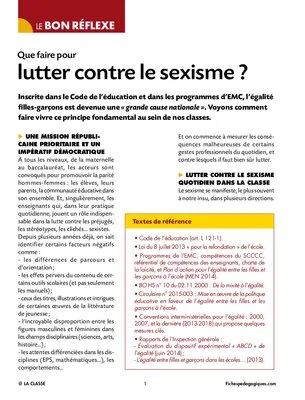Que faire pour lutter contre le sexisme ?