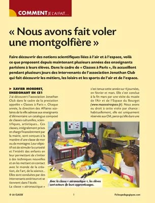 Nous avons fait voler une mongolfière
