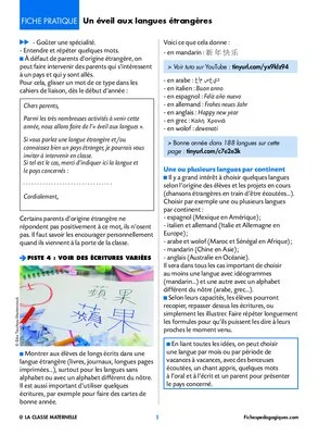 5 activités pour un éveil aux langues étrangères