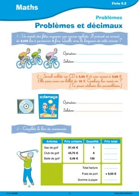 Activités autour de l'été CM1-CM2