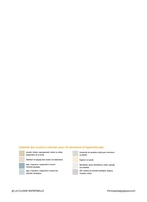 Les emplois du temps et programmations PS 2019