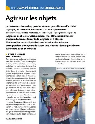 Agir sur les objets