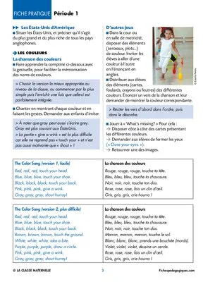 Programmation en anglais - Période 1