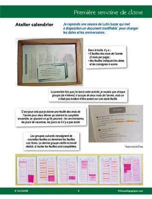 Entrez dans ma classe : première semaine de classe