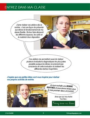 Entrez dans ma classe : première semaine de classe