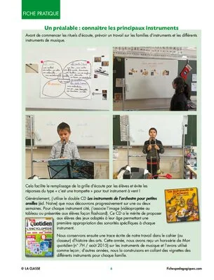 Séquence type d'éducation musicale