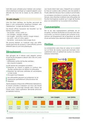 Activités autour de l'automne Cycle 2