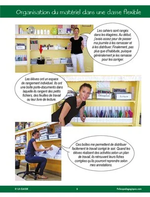 Entrez dans ma classe : organisation du matériel dans une classe flexible