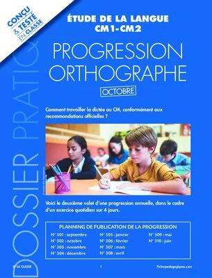 Progression orthographe - Octobre