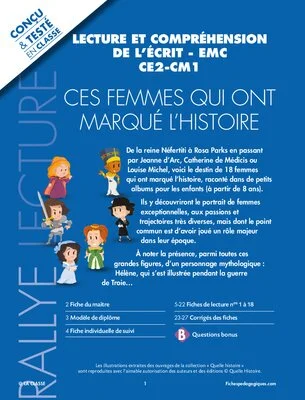 Rallye lecture Ces femmes qui ont marqué l'histoire