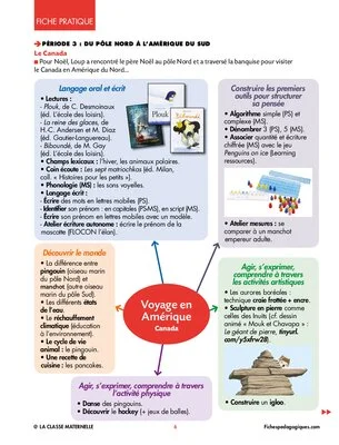 Projet tour du monde en maternelle (PS-MS) : projet pédagogique pluridisciplinaire