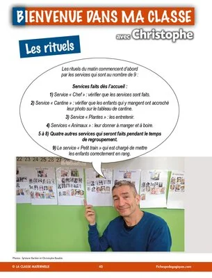 Bienvenue dans ma classe avec Christophe : les rituels
