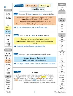 Progression orthographe - Novembre