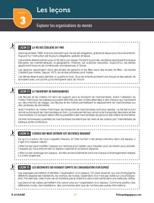 Questionner le monde : les organisations du monde