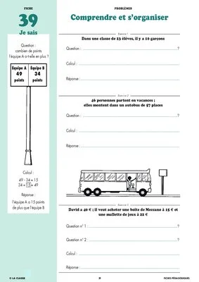 Le Cahier Malin Mathématiques CP