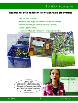 Entrez dans ma classe : transition écologique