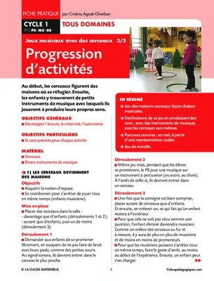 Jeux musicaux et avec des cerceaux