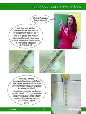 Entrez dans ma classe : les changements de l'état de l'eau