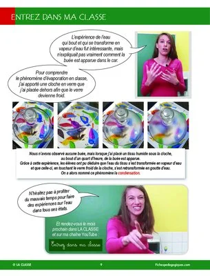 Entrez dans ma classe : les changements de l'état de l'eau