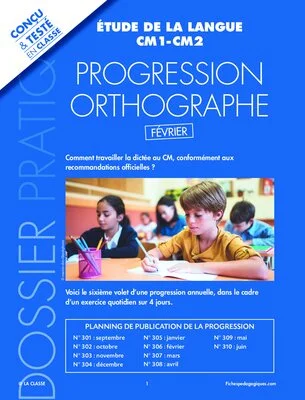 Progression orthographe - Février
