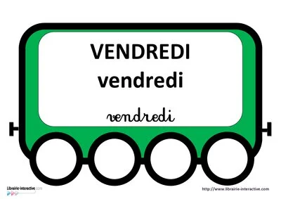 Le train des jours de la semaine