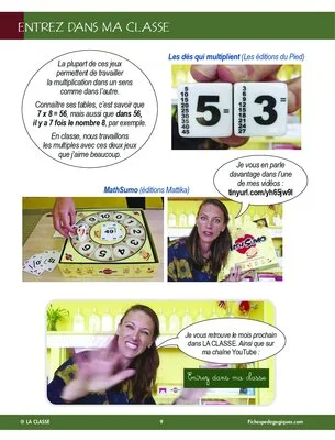 Entrez dans ma classe : les tables de multiplication
