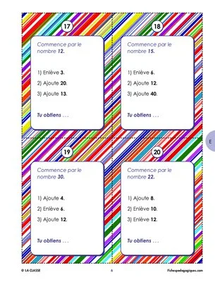 1, 2, 3, Je calcule dans ma tête