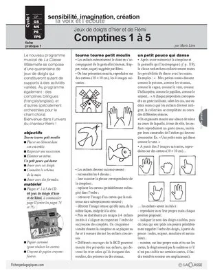 Comptines 1 à 5