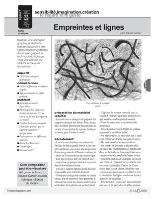 Empreintes et lignes