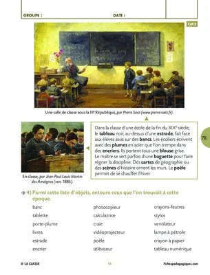 Défi histoire Cycle 3