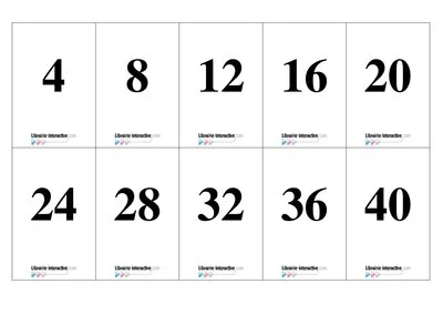 Loto tables multiplication 1 à 10