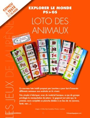 Loto des animaux
