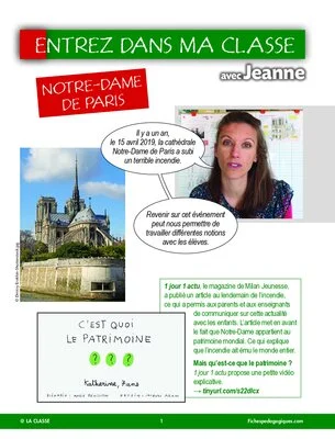 Entrez dans ma classe : Notre Dame de Paris
